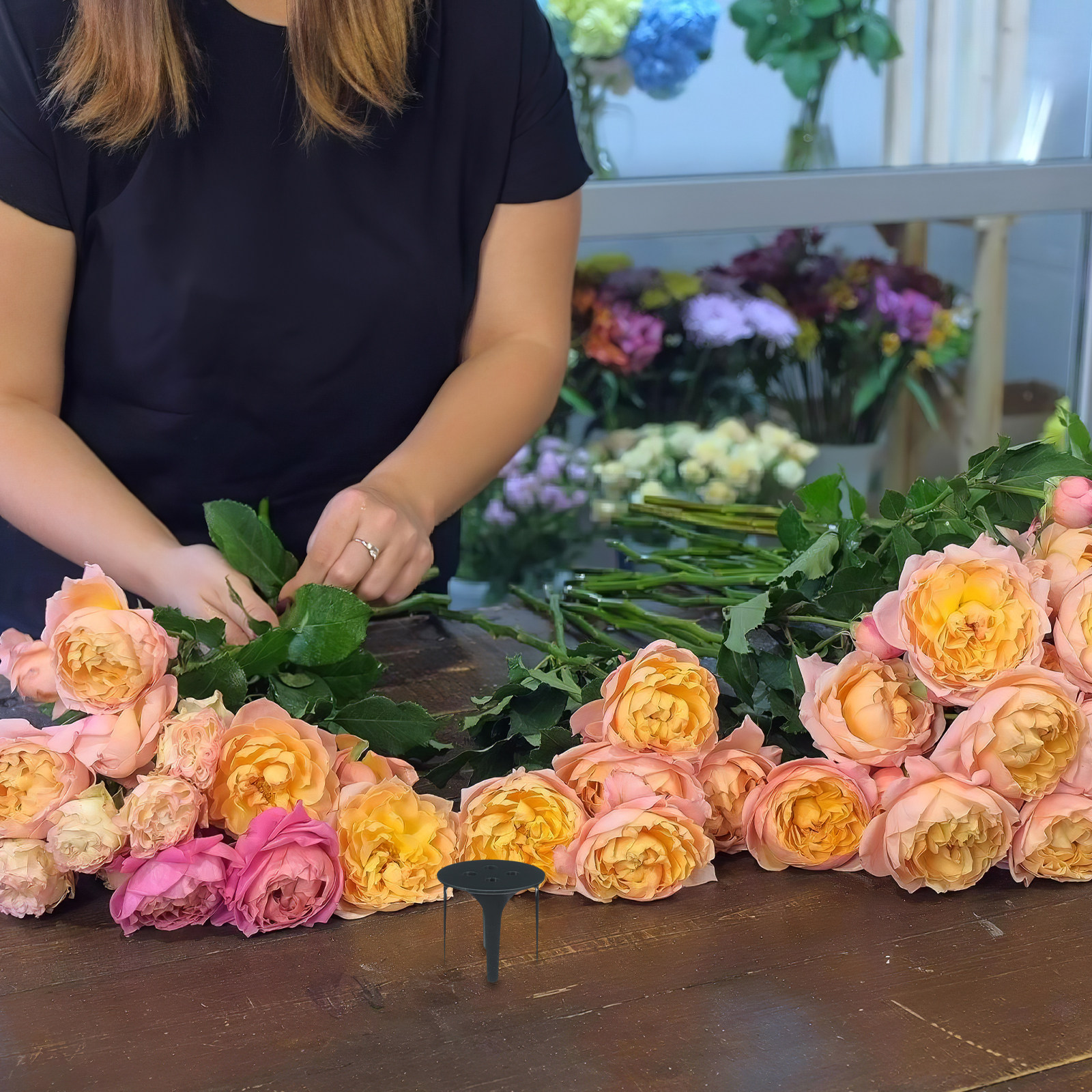 Anda Florist Supply - ฐานโฟมดอกไม้ 20 ชิ้น พร้อมหมุดพลาสติกสำหรับยึด ใช้ตกแต่งงานแต่งงาน ของตกแต่งดอกไม้
