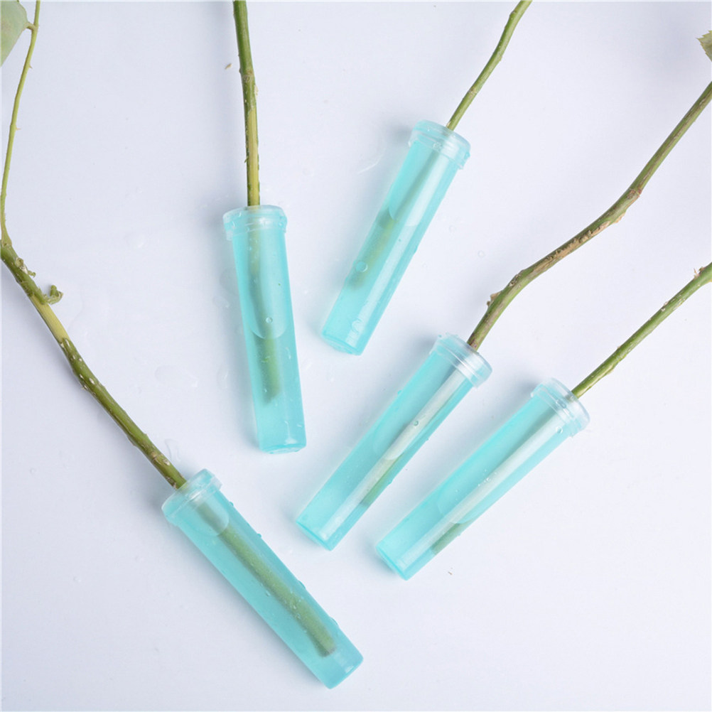 Stem Extender Tube - หลอดเก็บน้ำสำหรับดอกไม้ 20 ชิ้น ขนาด 4.1x1.8 ซม.