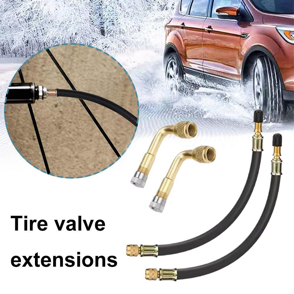 Stem Extender Tube - สายต่อเติมลมยางแบบยืดหยุ่น สำหรับวาล์วยางรถบัส ตัวต่อวาล์วยาง ตัวขยายก้านวาล์วยาง ตัวแปลงหัวเติมลมยาง