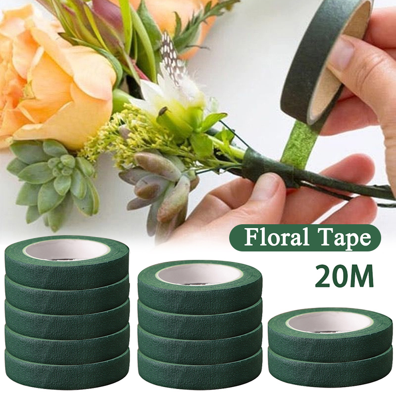 Anda Florist Supply - เทปกาวสำหรับงานดอกไม้ เทปพันก้านดอกไม้ เทปพันเกสรดอกไม้ สำหรับช่างจัดดอกไม้ DIY ช่อดอกไม้งานแต่งงาน