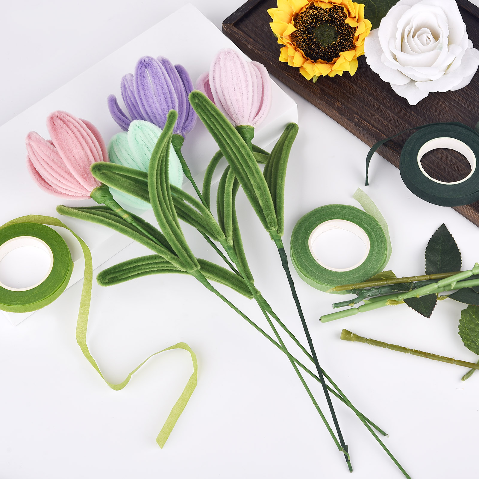 30 หลาดอกไม้ Stem เทป Corsages - Anda Florist Supply บทวิจารณ์และราคา