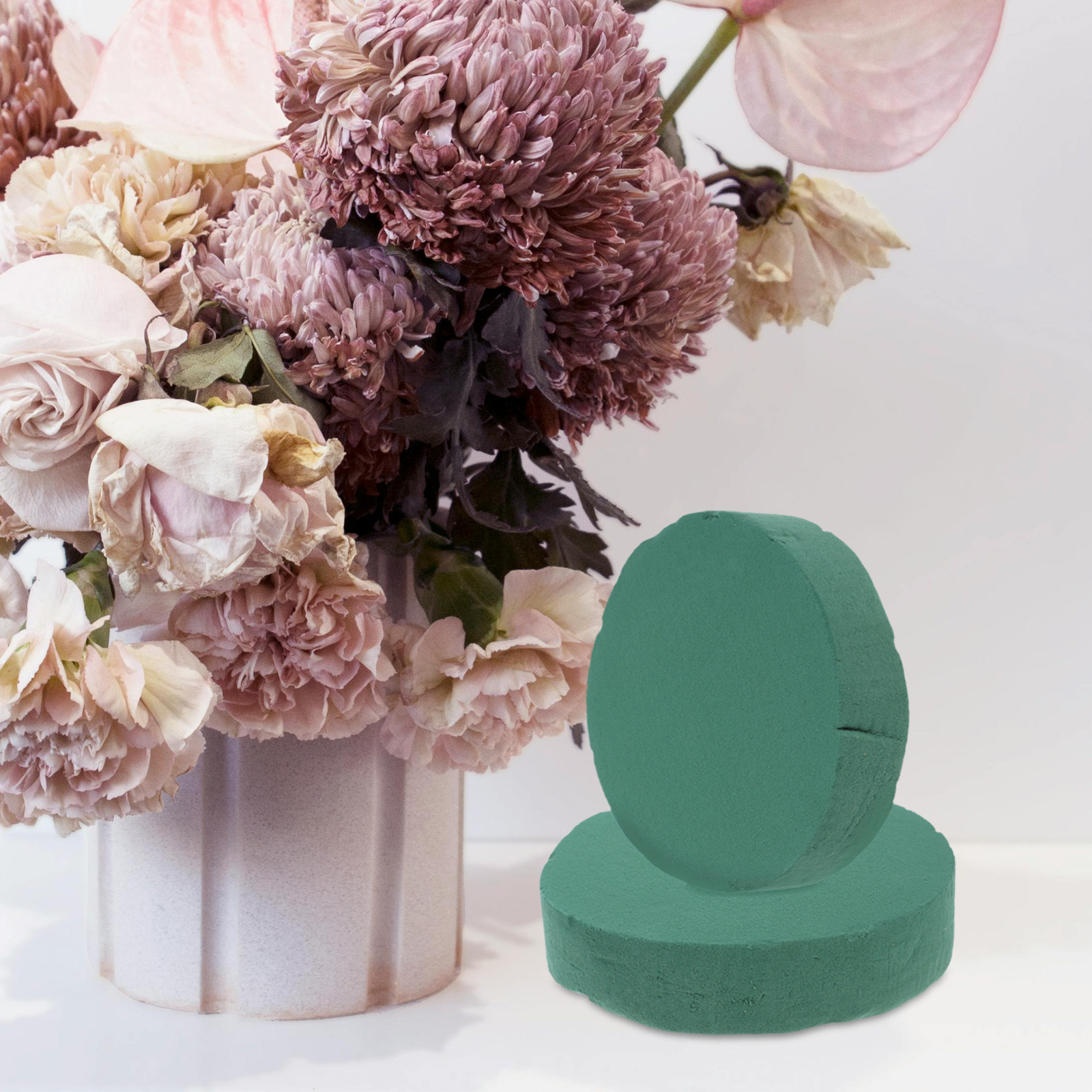 โฟมดอกไม้ทรงกลม 2 ชิ้น สำหรับด - Anda Florist Supply บทวิจารณ์และราคา