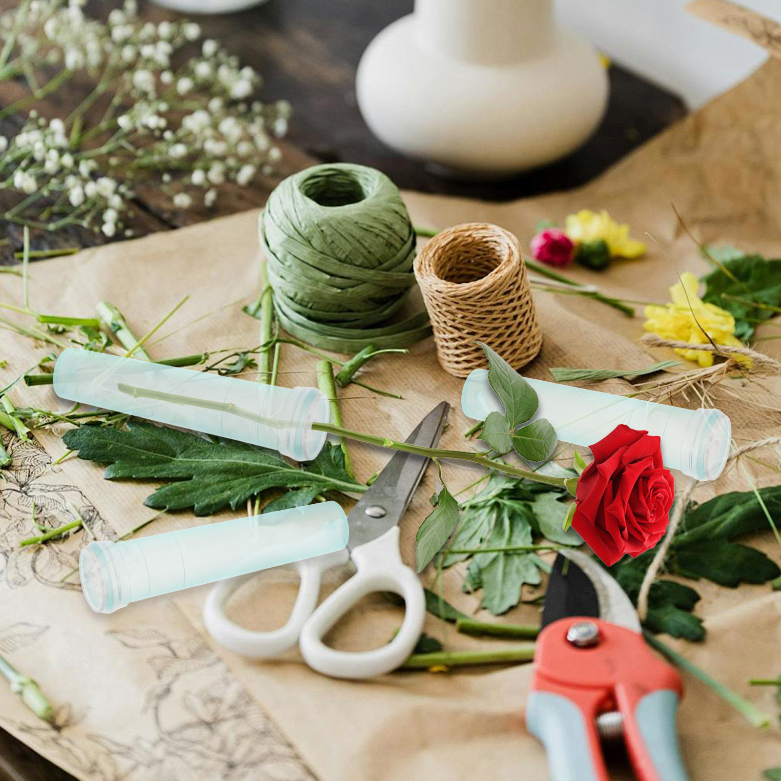 หลอดเก็บรักษาดอกไม้ 100 ชิ้น ส - Anda Florist Supply บทวิจารณ์และราคา