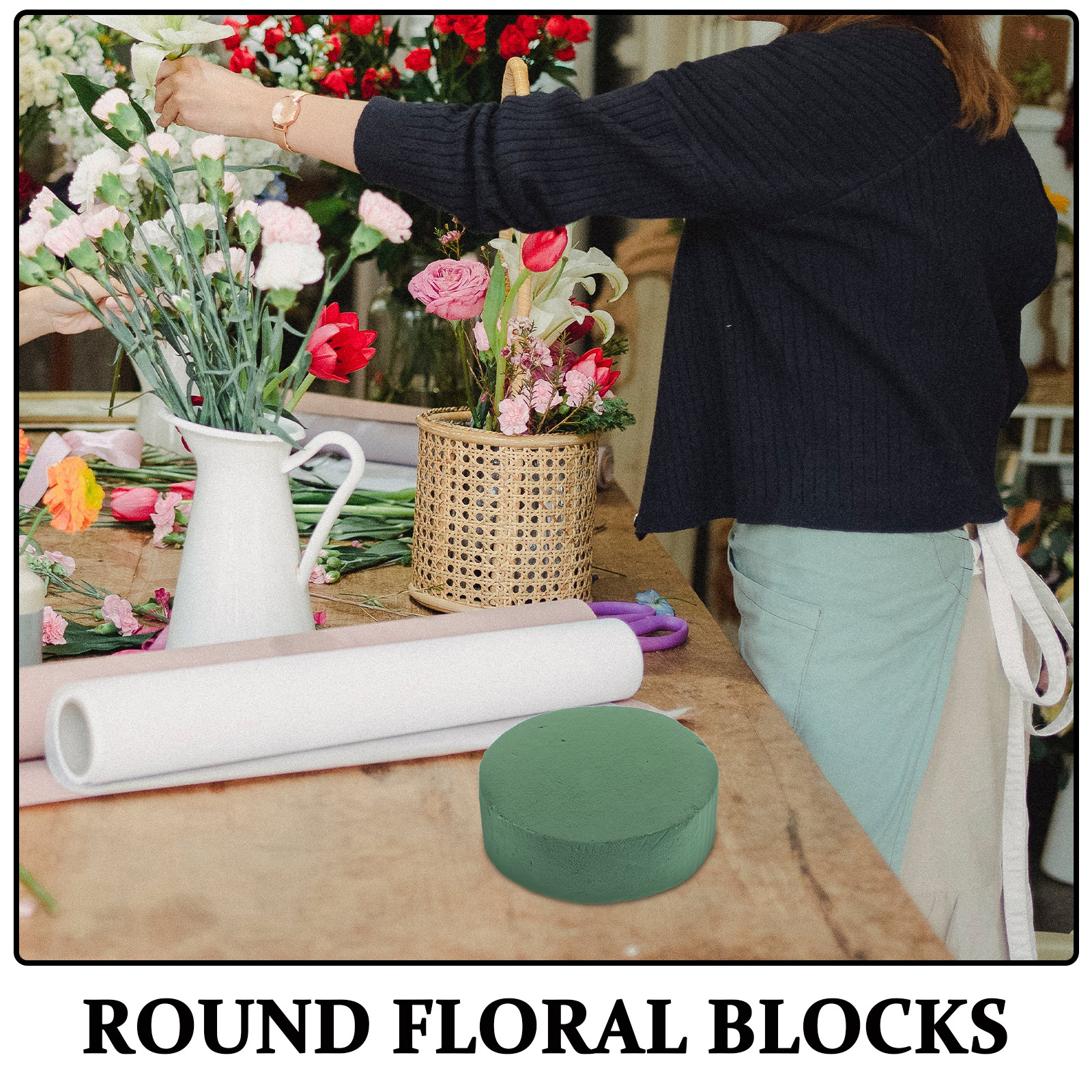 โฟมดอกไม้ทรงกลม 6 ชิ้น ขนาด 4. - Anda Florist Supply บทวิจารณ์และราคา