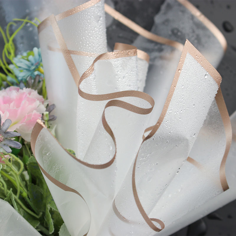 10 ชิ้น/เซ็ตกันน้ําขอบทองช่อดอ - Anda Florist Supply บทวิจารณ์และราคา