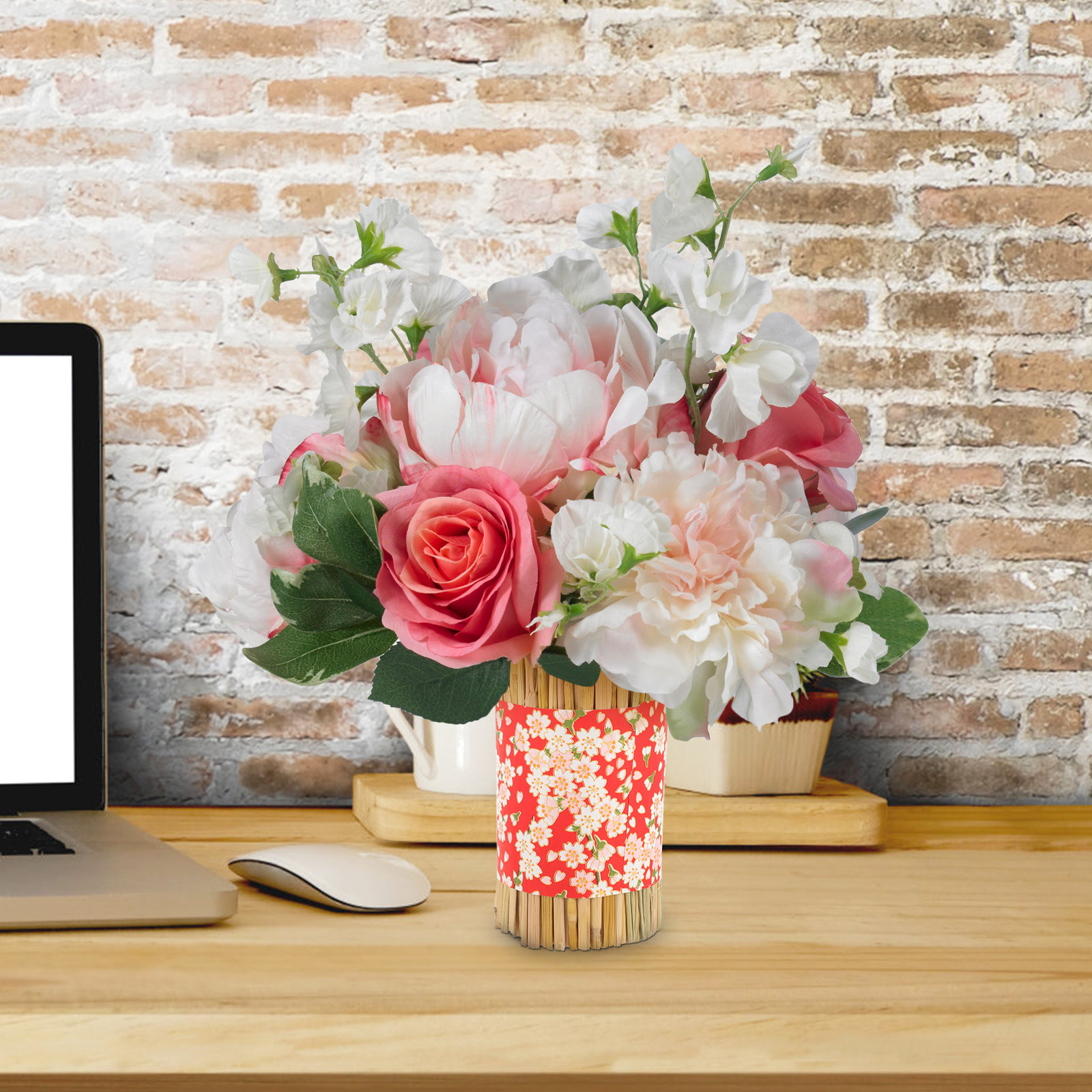 แจกันตกแต่งงานฝีมือจากฟาง ดอกไ - Anda Florist Supply บทวิจารณ์และราคา