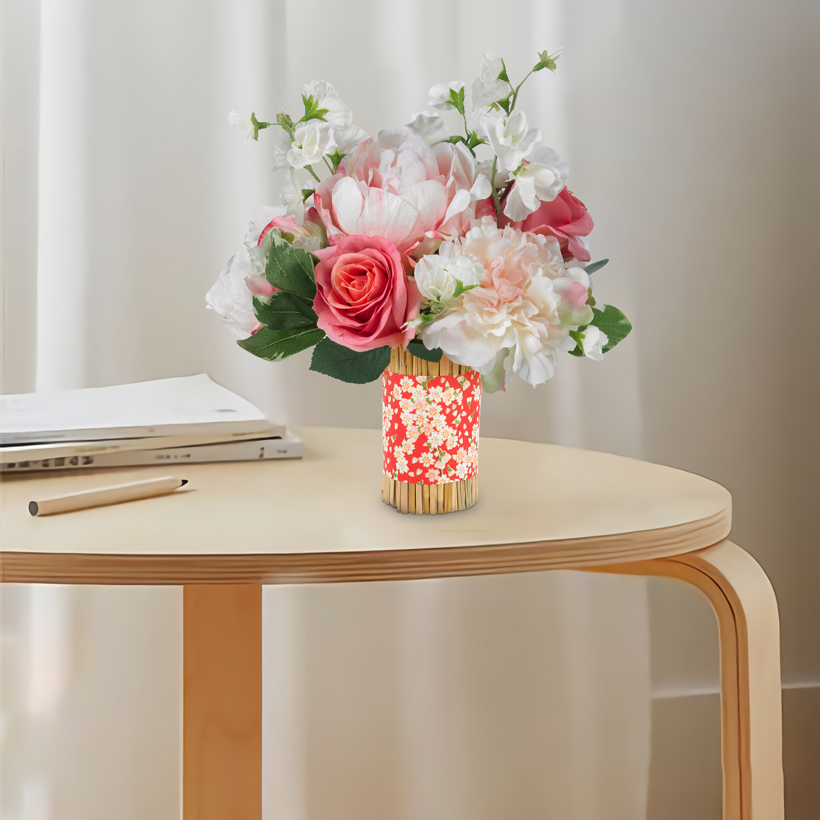 แจกันตกแต่งงานฝีมือจากฟาง ดอกไ - Anda Florist Supply บทวิจารณ์และราคา